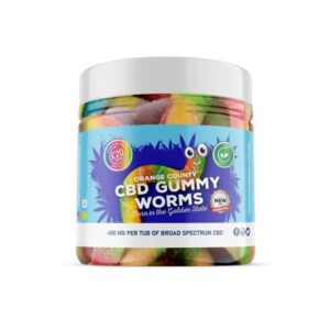 Orange County 400mg CBD Gummy Worms – Small Pack