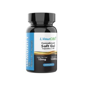 LVWell CBD 1500mg CBD Soft Gel Capsules Immunity – 100 Caps