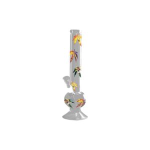 Buy 6 x 16″ Glowing Leaf Glass Bong – GB9 UK